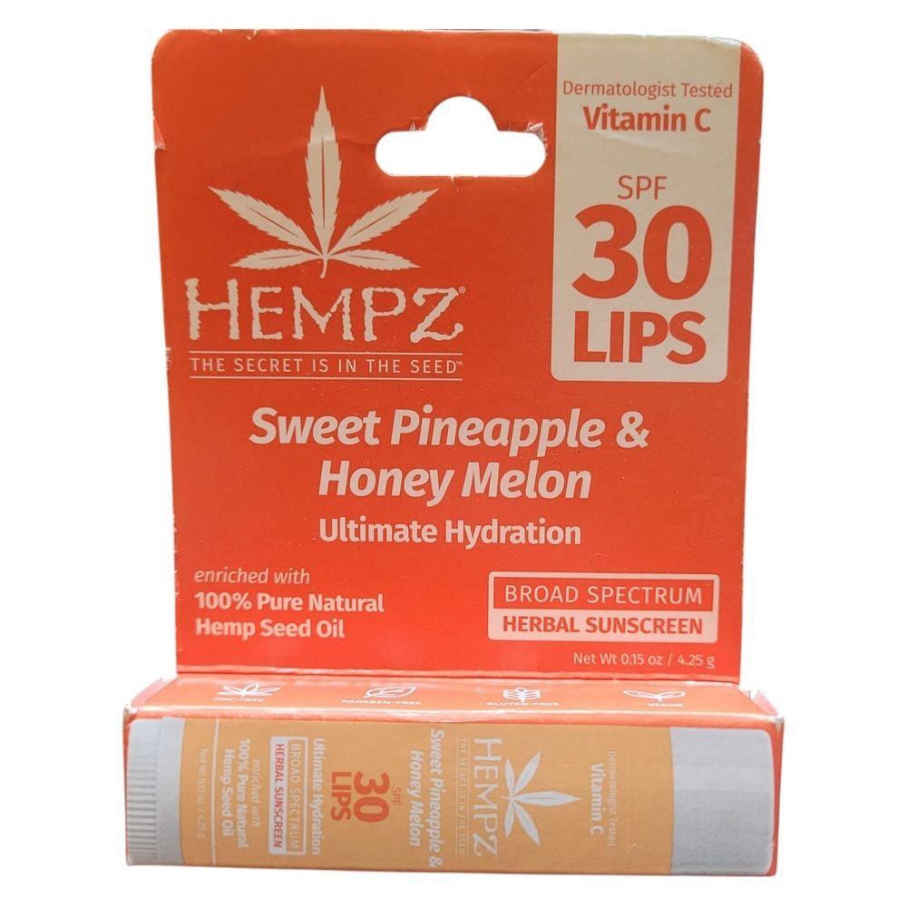 Hempz Sweet Pineapple & Honey Melon Ultimate Hydration Lip Balm SPF 30 NEW